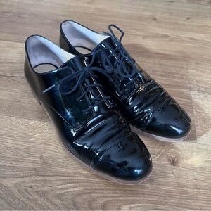 Women’s  MICHAEL Michael Kors Black Patent Leather Oxford Dress Shoes